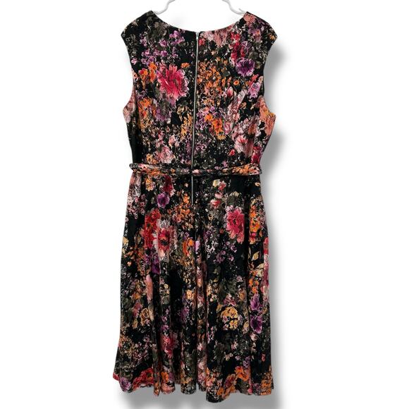 Lane Bryant Floral Lace Dress Size 18W Layered Surplus Cocktail Career Office - Picture 5 of 8
